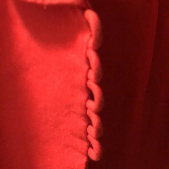 Ilusion Red-Orange Linen Blend Jacket - Picture 9 of 12